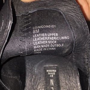 steven by steve madden coin leather and stud wedge sneakers